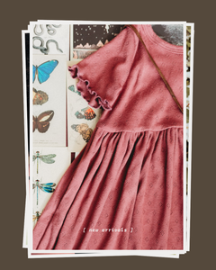 Belinda Dress in Dried Rosehip Pointelle