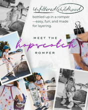 Load image into Gallery viewer, Hopscotch Romper in Fuchsia Watercolor