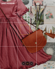 Load image into Gallery viewer, Belinda Dress in Dried Rosehip Pointelle