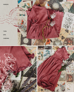 Belinda Dress in Dried Rosehip Pointelle