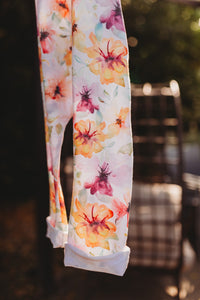 Hopscotch Romper in Fuchsia Watercolor