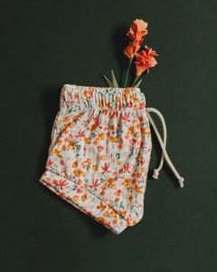 Shorties in Clementine Floral