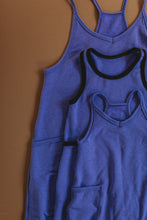 Load image into Gallery viewer, Barefoot Romper in Periwinkle
