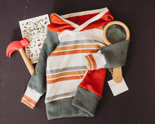 Load image into Gallery viewer, Crossover Hoodie in School Stripe