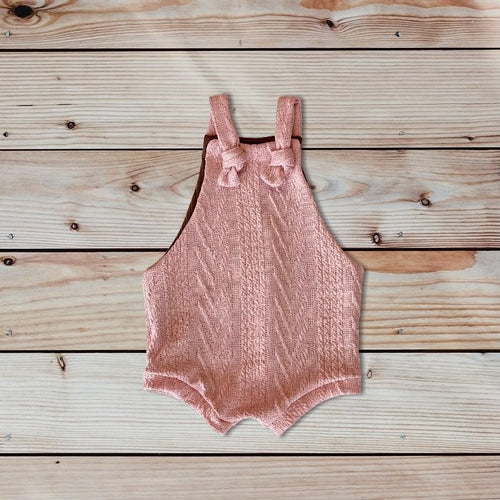Shortie alls in Rose Cable