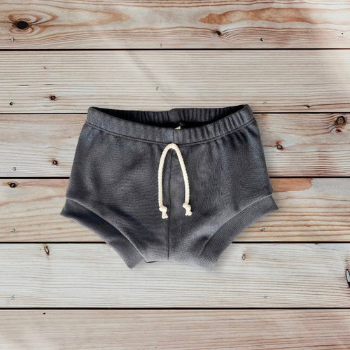Shorties in Faded Black Rib