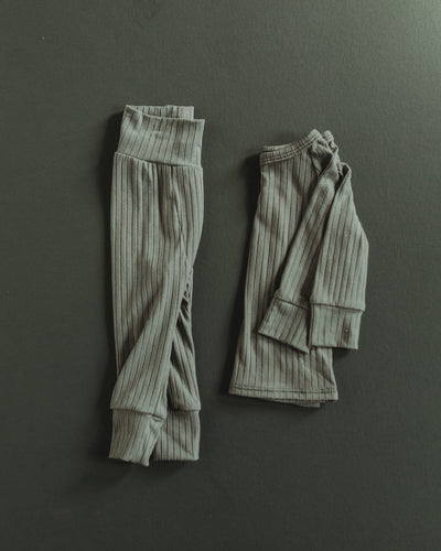 Staple Set in Jade Rib