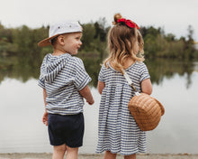 Load image into Gallery viewer, Belinda in Denim Stripe