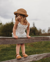 Load image into Gallery viewer, Cami Peplum in Blueberry Petite Floral