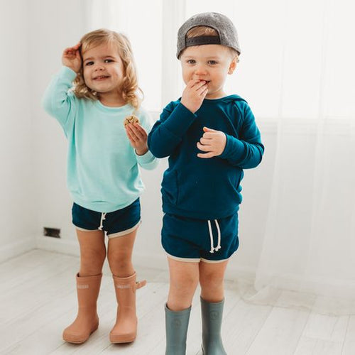 Campfire Hoodie in Juniper French Terry