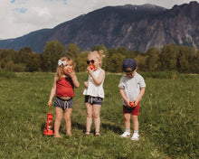 Load image into Gallery viewer, Cami Peplum in Blueberry Petite Floral