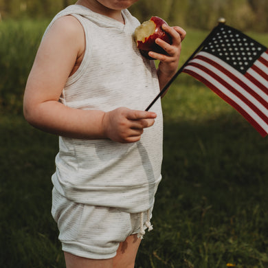 Hooded Tank in Marshmallow