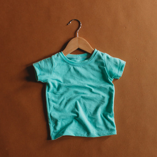 Basic tee in Aqua